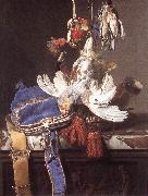 Willem van Hunting Still-Life oil